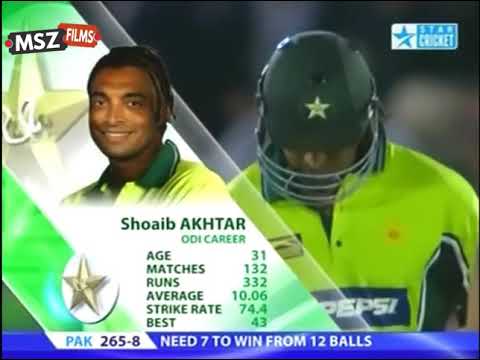 Pakistan vs England 3rd ODI 2006 Thrilling finish