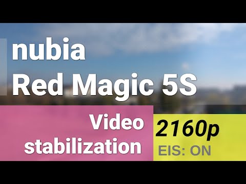 nubia Red Magic 5S 2160p@30fps stabilization video w/ EIS