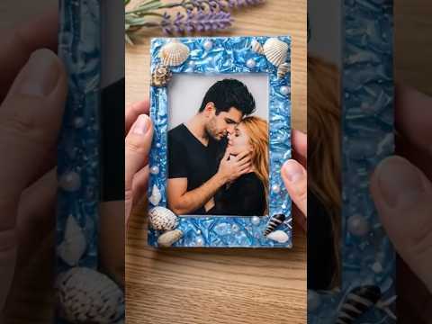 🌊✨ Making an Ocean Resin Photo Frame with Real Shells | Satisfying DIY Beach 🐚💕 | Resin Dreaming
