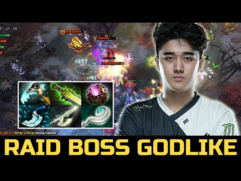 ABED RAID BOSS MID GODLIKE - 6 SLOT MAGIC BUILD TIMBERSAW DOTA 2