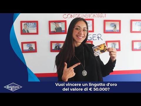 Vuoi vincere un lingotto d'oro, del valore di € 50.000?