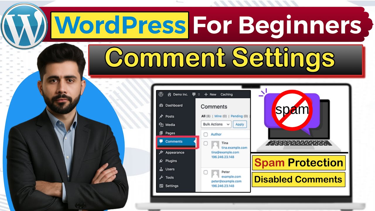 ‎🔥 WordPress Comment Settings 2025 | Stop Spam Comments WordPress | WordPress Comments Disabled