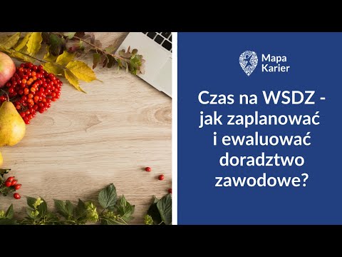 Czas na WSDZ - jak zaplanować i ewaluować doradztwo zawodowe?