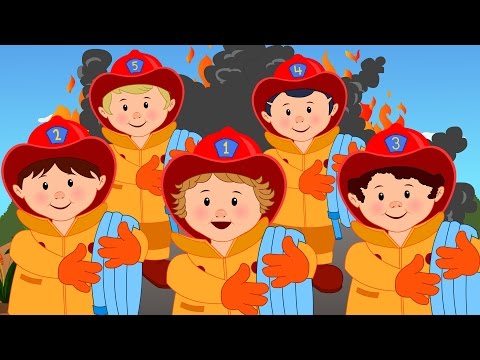 Nursery Rhymes By Kids Baby Club - Five Little Fireman | Original Songs By Little Baby Club