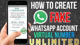 Fake Whatsapp Account without SIM | How to Create Fake WhatsApp Account With Virtual Number 2022
