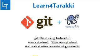 TortoiseGit Tutorial 14: git rebase basics