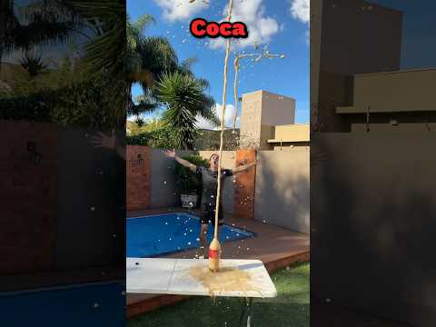 Which COKE With MENTOS Was Louder?😱 #shorts