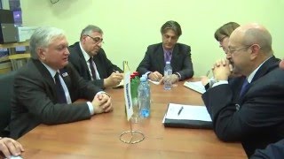 Эдвард Налбандян встретился с генеральным секретарем ОБСЕ Ламберто Заньером