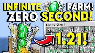 BEST 1.21 INFINITE TRIPWIRE EMERALD FARM! Minecraft Tutorial NEW!