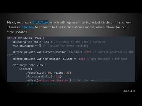 Real-time Data Changes with Two-Way Binding in SwiftUI: Managing Circle Instances Effectively