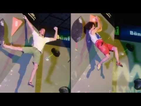 Bouldering World Championships - male podium compared