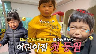 일본 혼혈아기, 첫 한국 어린이집 도전기 (feat. 친언니와 동반 육아)