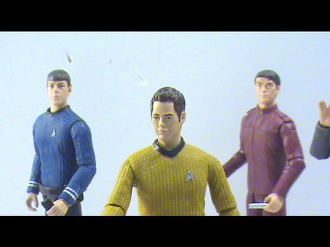 Video review of the new 2009 Star Trek Movie toy; Kirk