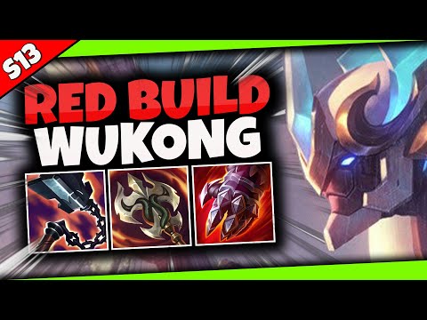 Wukong but I am a literal RAID BOSS with RED ITEMS ONLY! - Season 13 Wukong Jungle Edited Gameplay