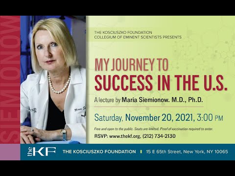 My Journey to Success in the US - A lecture by Prof. Maria Siemionow