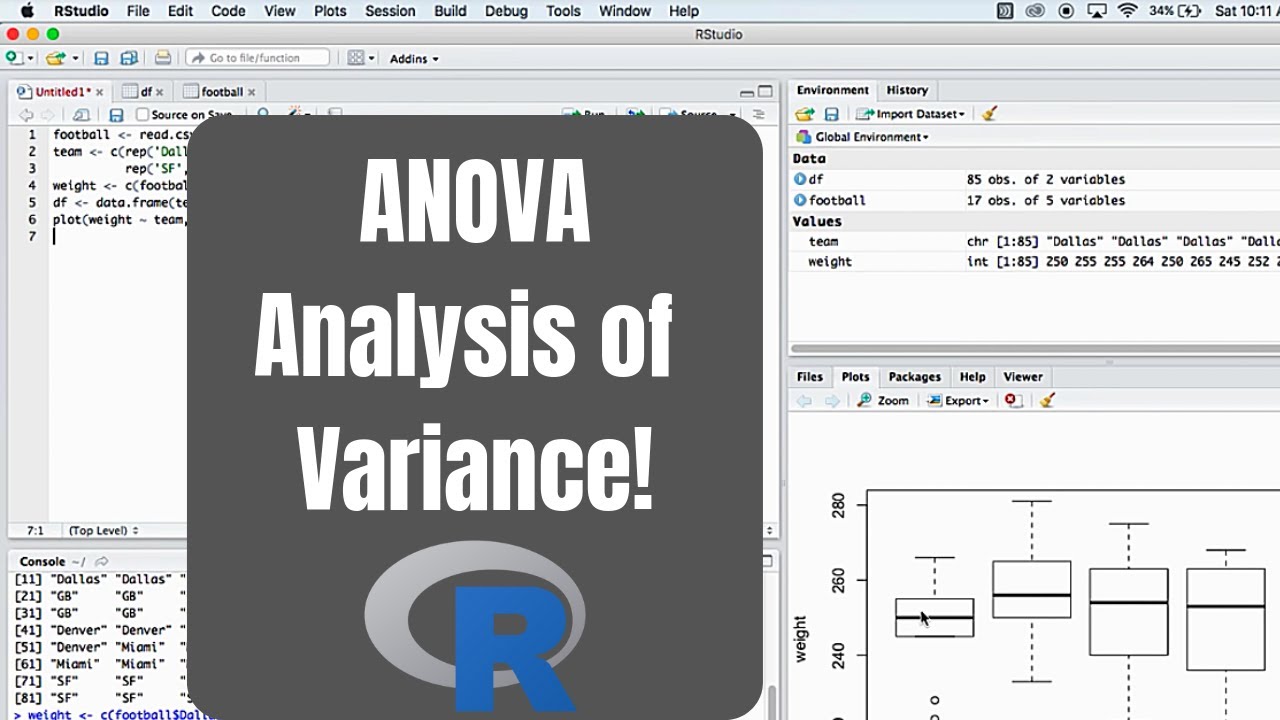 Analysis of Variance (ANOVA) in R