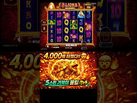 이게 올킬이다… 5 Lions 4,000배