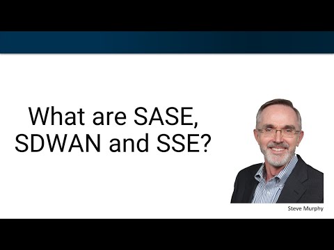 What are SASE, SDWAN and SSE?
