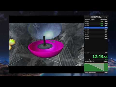 Super Monkey Ball 2 - Story Mode All Levels Speedrun in 48:58