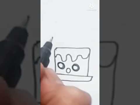 HOW TO DRAW BIRTHDAY PLATFORM CAKE MADE BY HUZAIFA KI SKETCHBOOK...