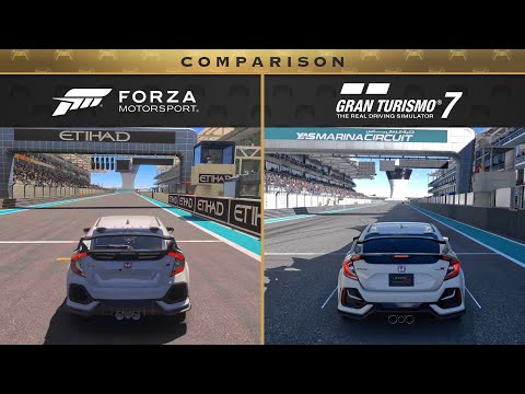 Comparison ❯ Gran Turismo 7 VS Forza Motorsport 🇦🇪 Yas Marina Circuit ❯ PS5 VS Xbox Series X