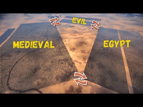 Battle Of 3 Armies: Egypt - Evil - Medieval - UEBS 2