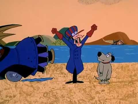 Dick Dastardly - Foiled by a flattened fuel can. We'll never win the race now!