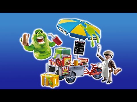 Playmobil Ghostbusters 9222 Slimer and the Hot Dog Stand - Video unboxing