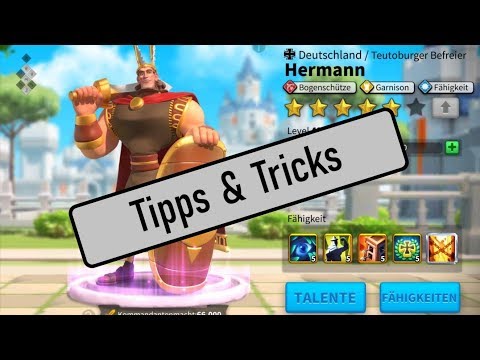 Rise of Kingdoms deutsch [Hermann Spotlight - Schaden Monster? Talentbaum + Teams]