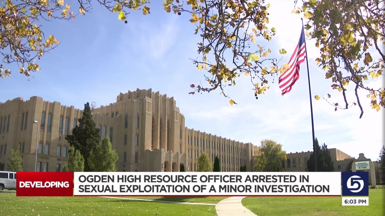 Ogden police school resource officer arrested for sexual exploitation of a minor