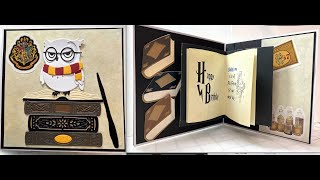 Harry Potter theme popup book card