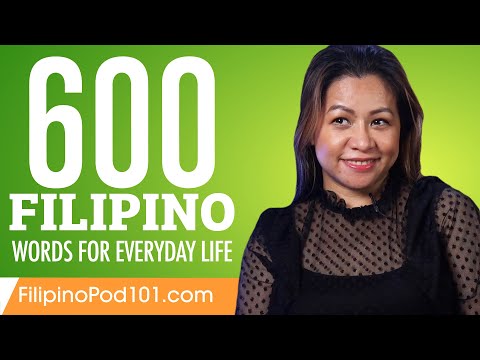 600 Filipino Words for Everyday Life - Basic Vocabulary #30
