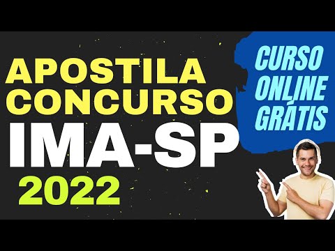 Apostila IMA-SP 2022 Grátis Curso Online