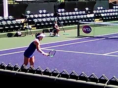 LARA ARRUBARRENA V KRISTIE AHN @ INDIAN WELLS 2018