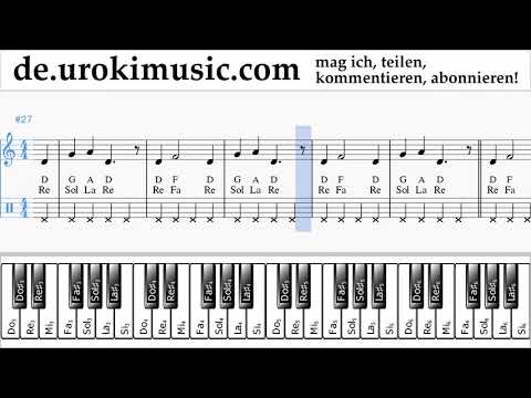 Klavierunterricht (rechte Hand) Nicky Jam ft. Will Smith - Live It Up Noten Lernen um-ih995