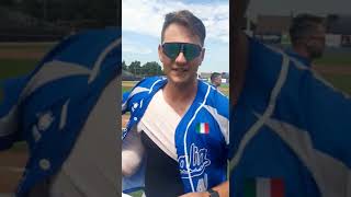 Haarlem Baseball Week Gabriele Quattrini 130722 Italia-Cuba