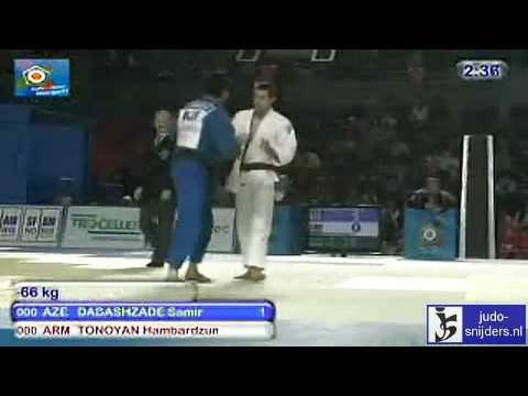 Judo 2010 Tblisi: Samir Dadashzade (AZE) - Hambardzum Tonoyan (ARM) [-66kg].