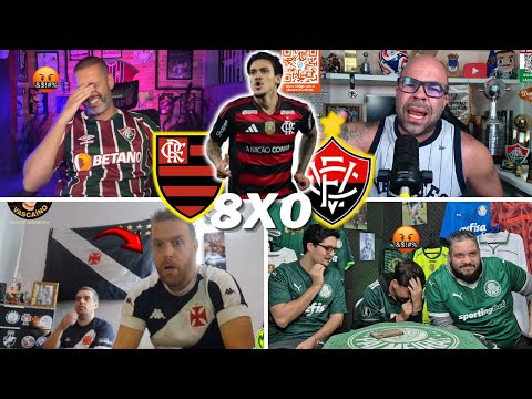 REAÇÕES DOS RIVAIS SECANDO O MENGÃO | FLAMENGO 8 X 0 VITÓRIA | BRASILEIRÃO 2025 | VAMOS RIR KKKK