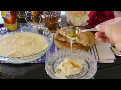 Afghani Qaimaq / Qaymaq Sar Sheer Recipe - Homemade Clotted Cream - Afghan Cuisine