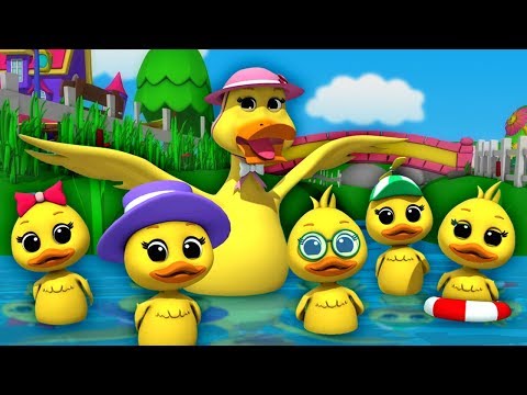 , title : 'Lima bebek kecil | sajak anak-anak | Nursery Songs | Five Little Ducks'