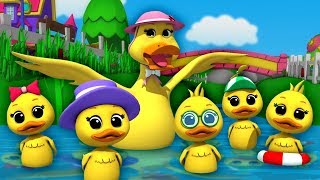 Download lagu Lima bebek kecil | sajak anak-anak | Nursery Songs | Five Little Ducks mp3