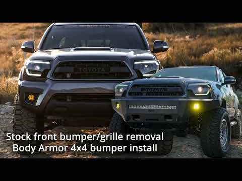 Body Armor 4x4 Pro Series Bumper Install