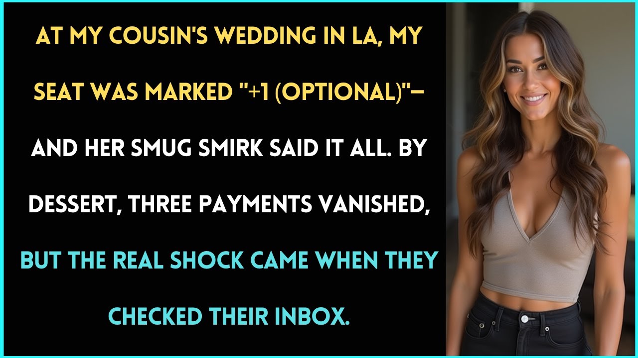 At My Cousin's Wedding, My Seat Was ‘Optional’—But The Real Surprise Came in Their Inbox...