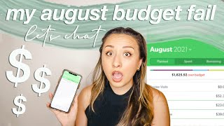 MY AUGUST BUDGET WENT IN THE TRASH | grwm, let's chat