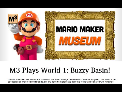 Mario Maker Museum Plays Buzzy Basin!