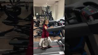 Baby Vaishnavi # Doing Threadmill perfectly