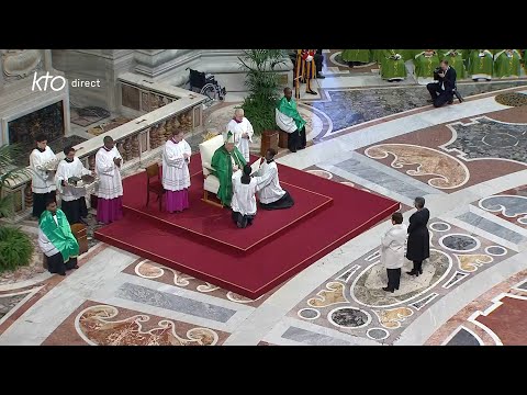 Messe du dimanche de la parole de Dieu à Rome par le pape François (sous reserve)