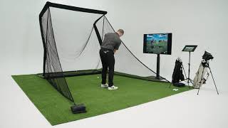 Ultimate Home Golf Simulator Bundle - PhiGolf 2, SimSpace Net & Longridge Mat | Play Anytime