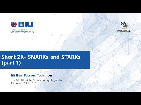 Short ZK - SNARKs STARKs (part 1)