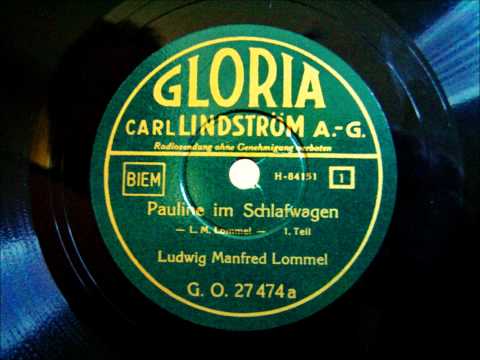 Ludwig Manfred Lommel - Pauline im Schlafwagen - Couplet